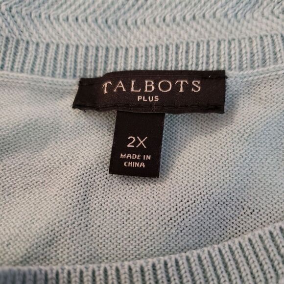 Talbots Striped Colorblock Sweater Sz 2X - Picture 4 of 6